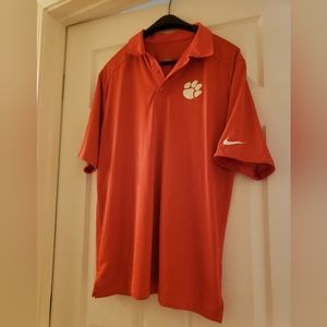 Nike Clemson Dri Fit Collar Shirt Sz-M